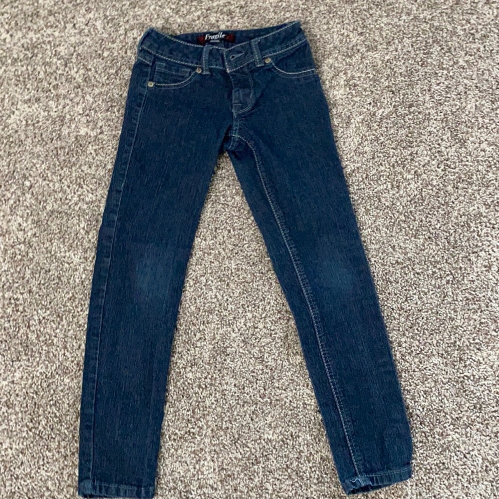 Dark blue jeans